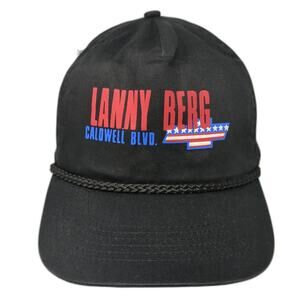 Lanny Berg Caldwell Blvd. Chev U.S. Flag Snapback 5 Panel Cap Black OS Rope